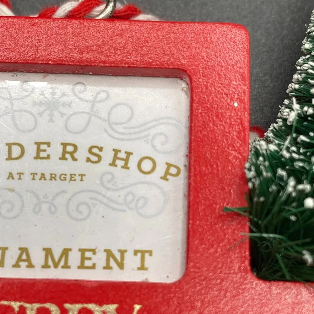 Target Wondershop Red Truck Photo Frame Christmas Tree Ornament Holiday Decor